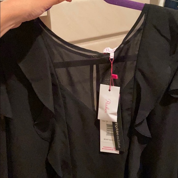 Parker Black Blouse NWT - Picture 4 of 6